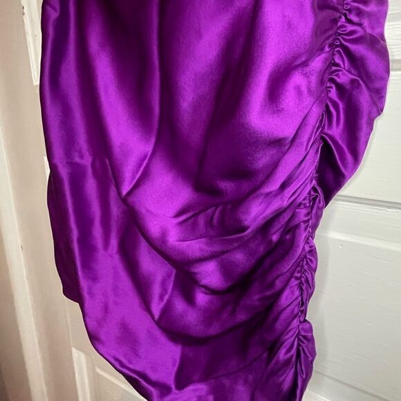 NWTs The Sei Ruched Silk Mini Skirt Size 10 - Picture 8 of 16